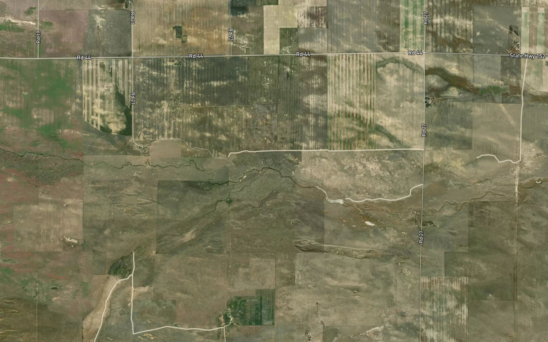 Satellite map of the Josh Creek