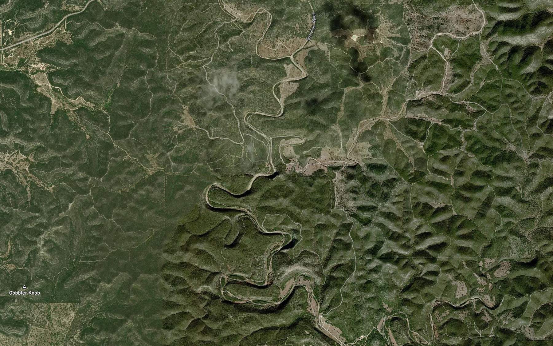 Satellite map of the Trough Springs