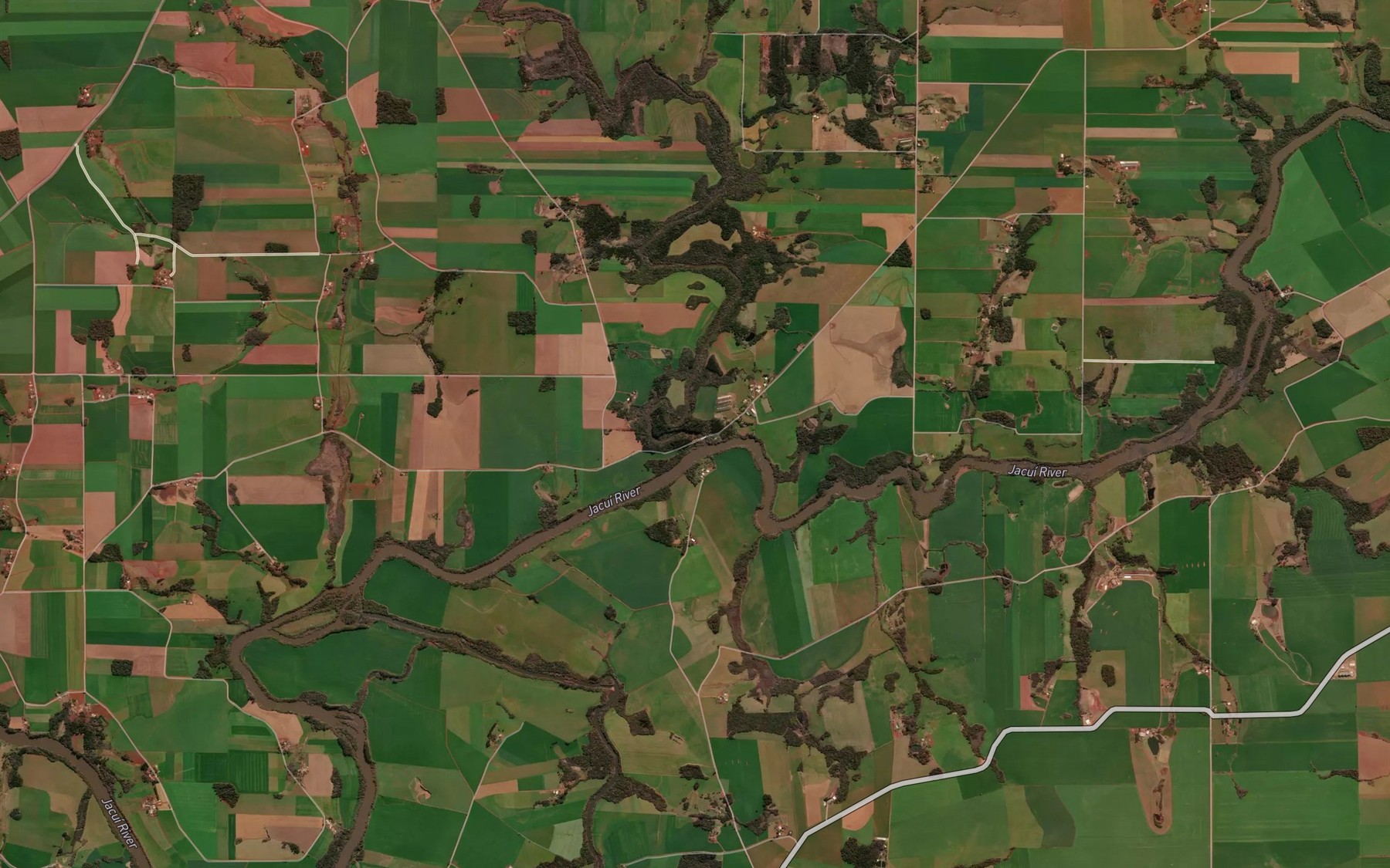 Satellite map of the Rio Colorado