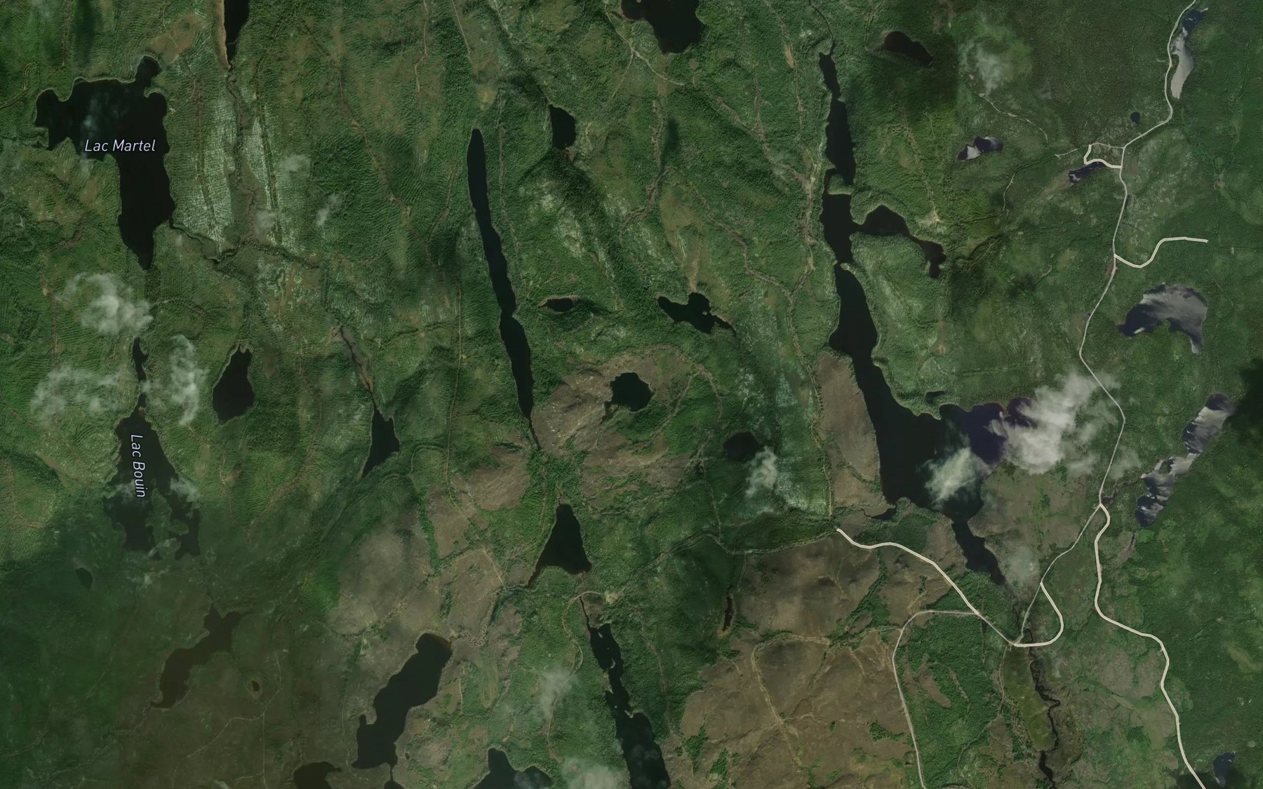 Satellite map of the Lac Germain