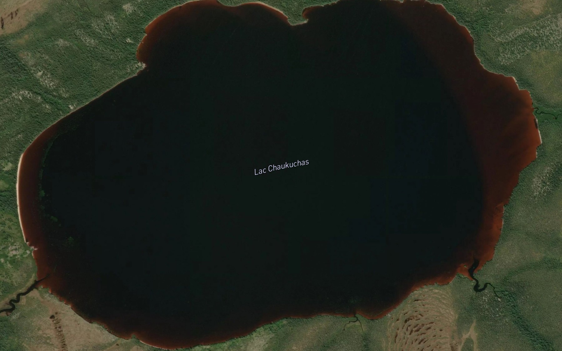 Satellite map of the Lac Chaukuchas