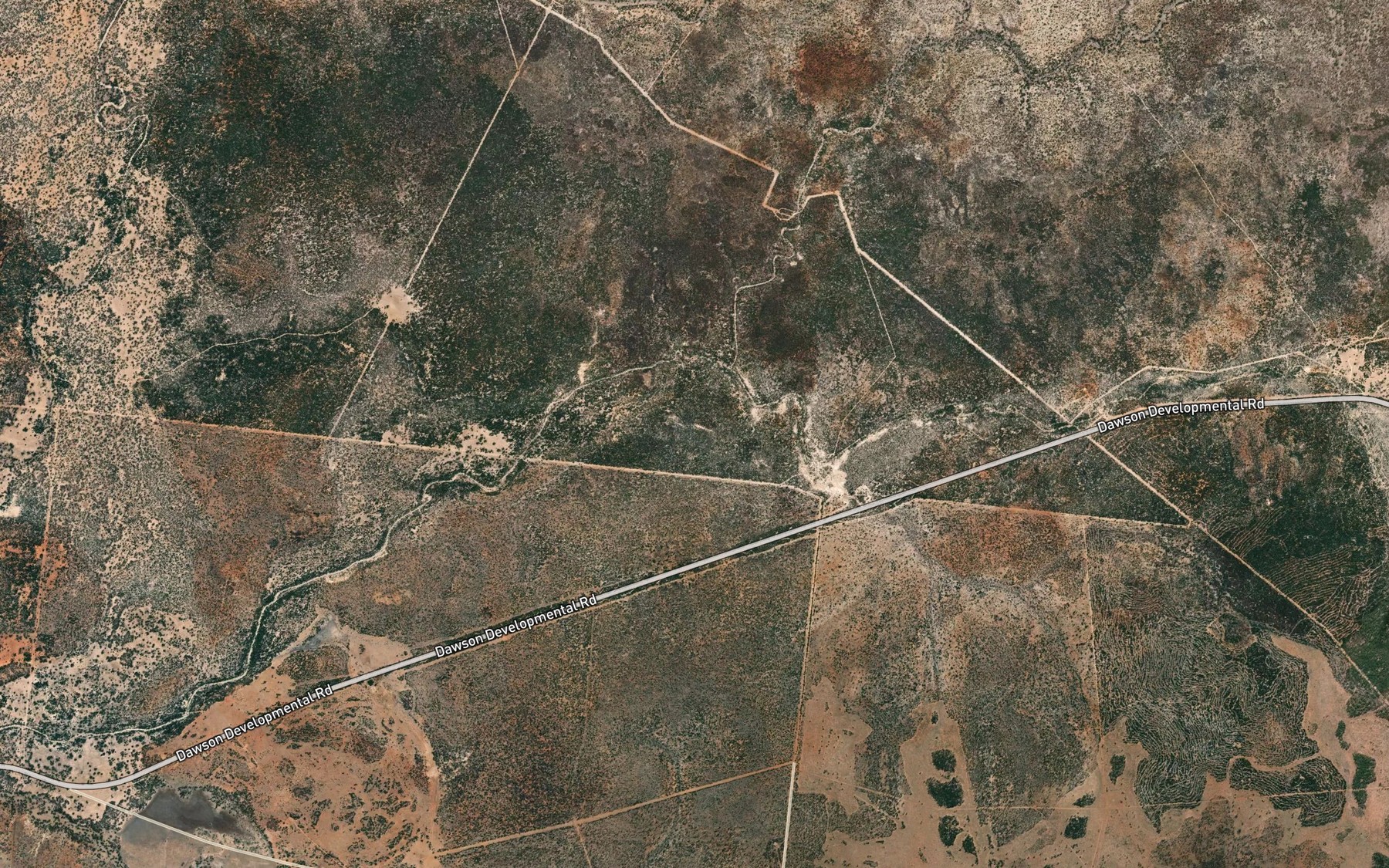 Satellite map of the Twelve Mile Creek