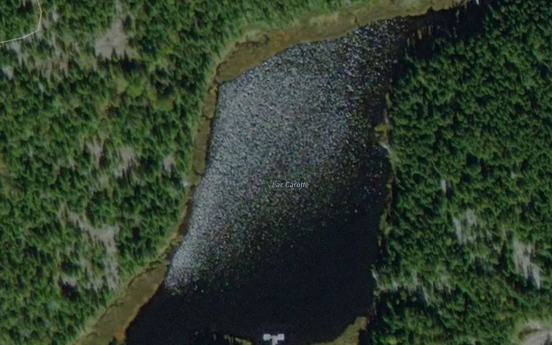 Satellite map of the Lac Carotte