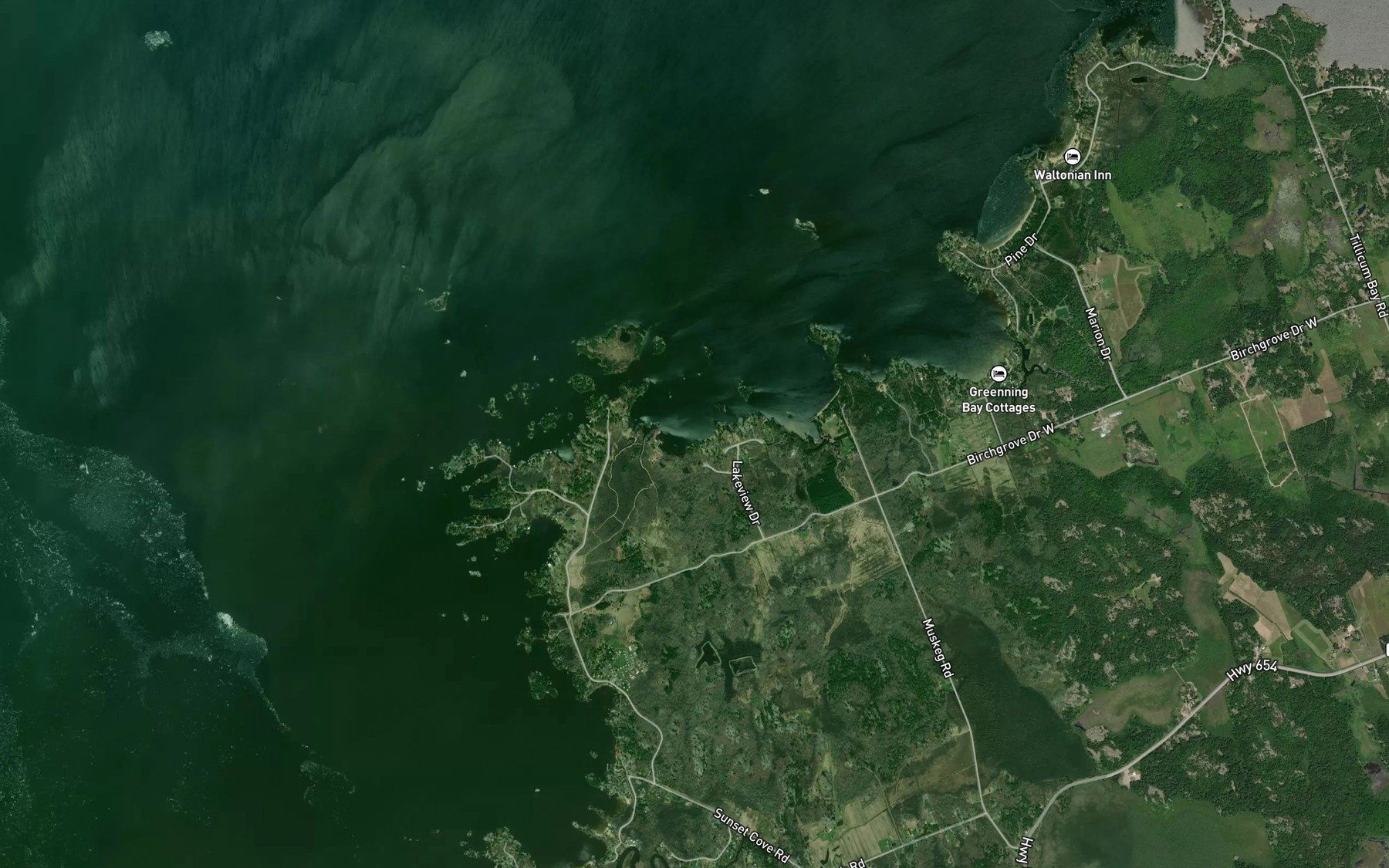 Satellite map of the Hinchberger Bay