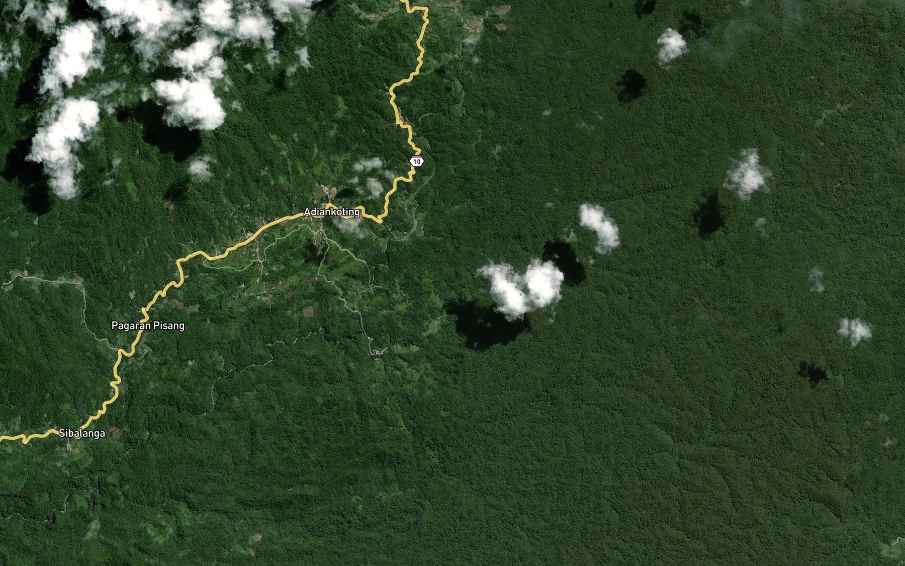 Satellite map of the Aek na Dor Met-met