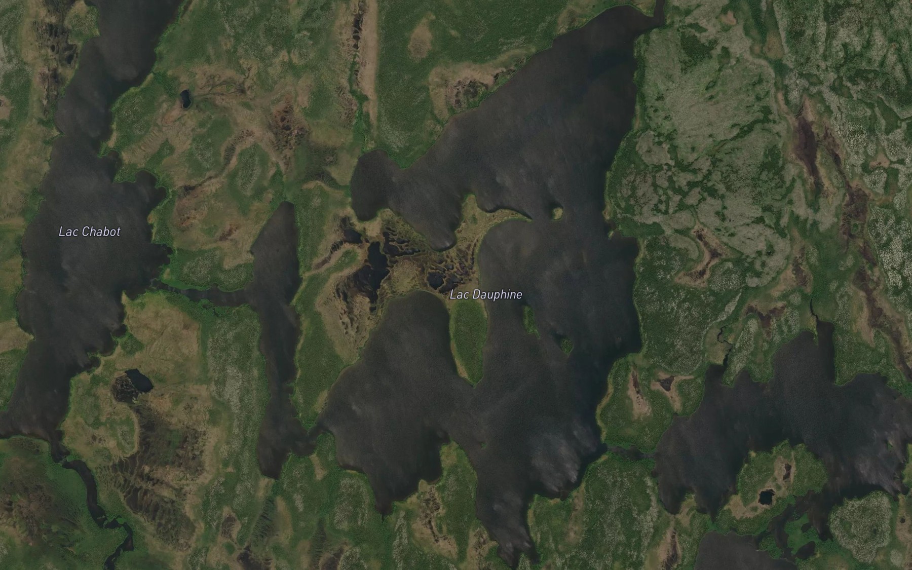 Satellite map of the Lac Dauphine