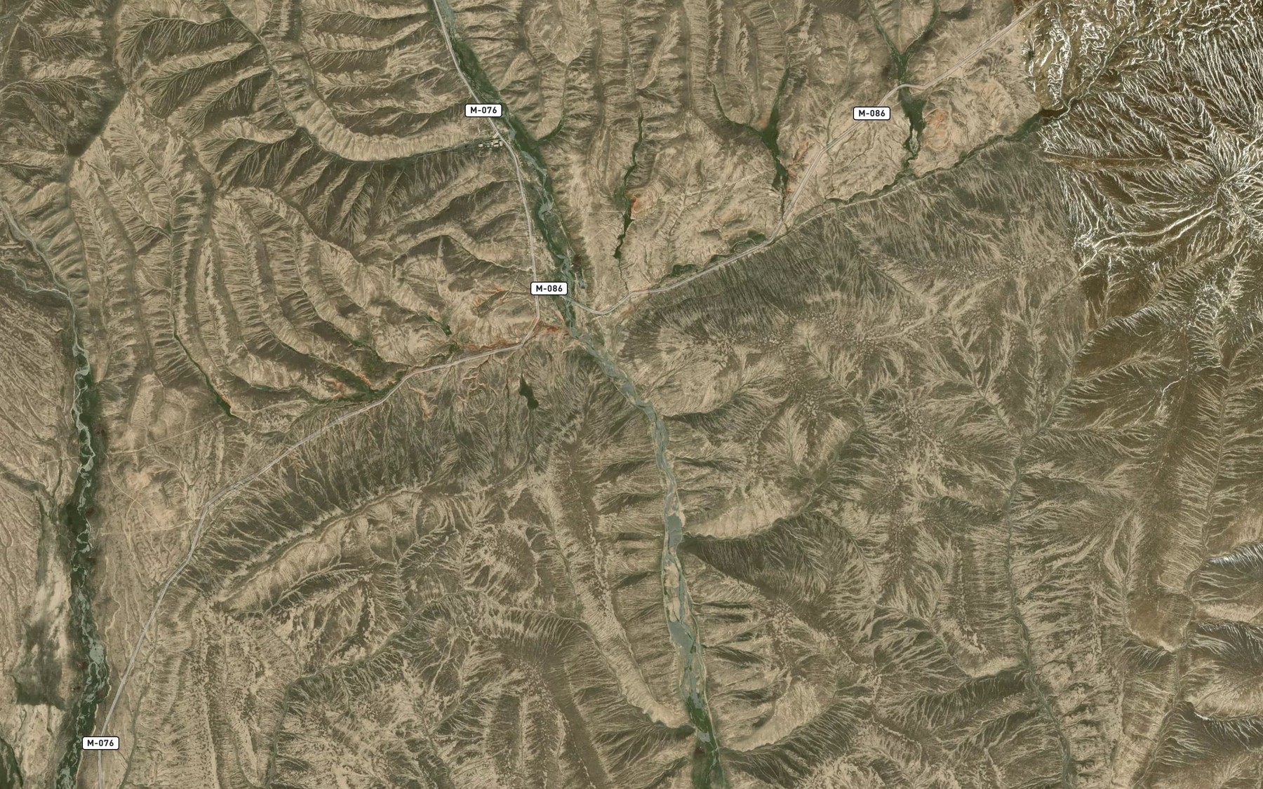 Satellite map of the Kyzylbulak