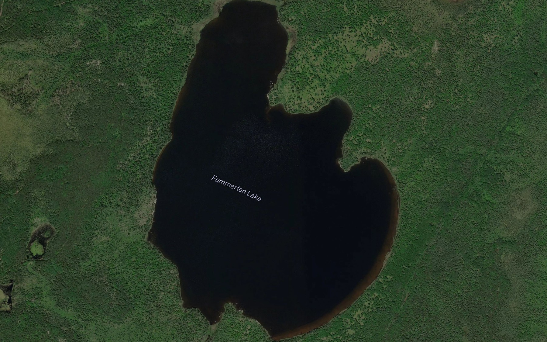 Satellite map of the Fummerton Lake