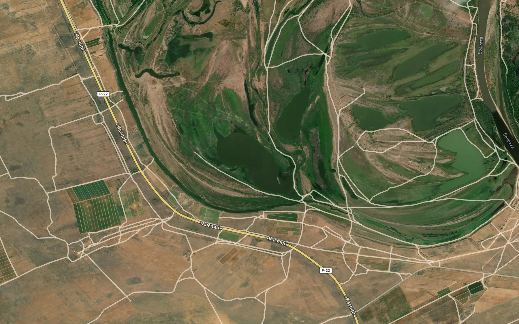 Satellite map of the Ozero Prishibskoye