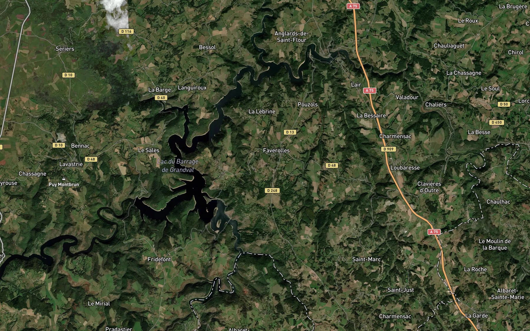 Satellite map of the Bes