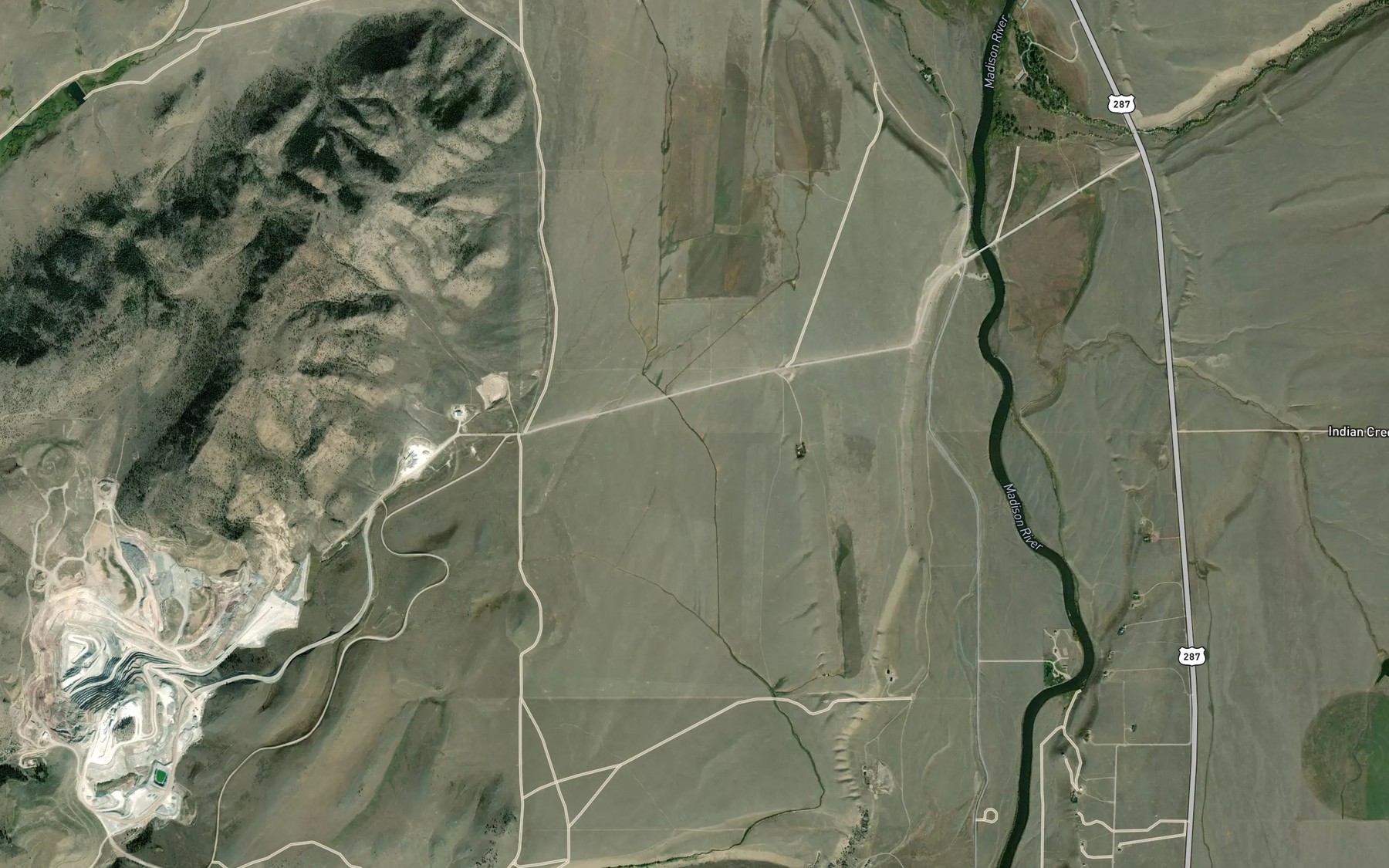 Satellite map of the Olsen Ditch