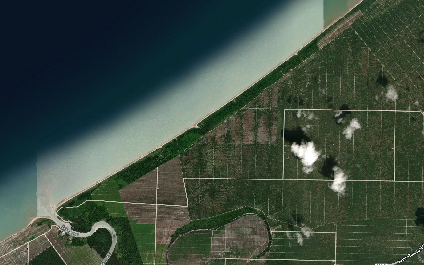 Satellite map of the Sungai Sebabang