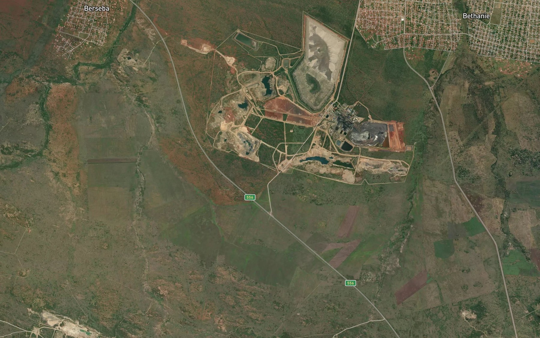 Satellite map of the Marikana