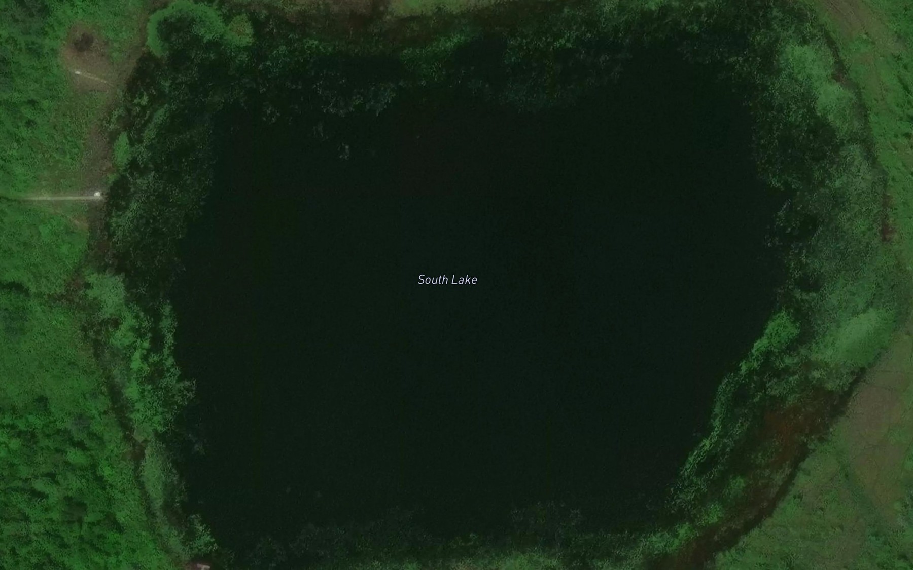 Satellite map of the South Lake