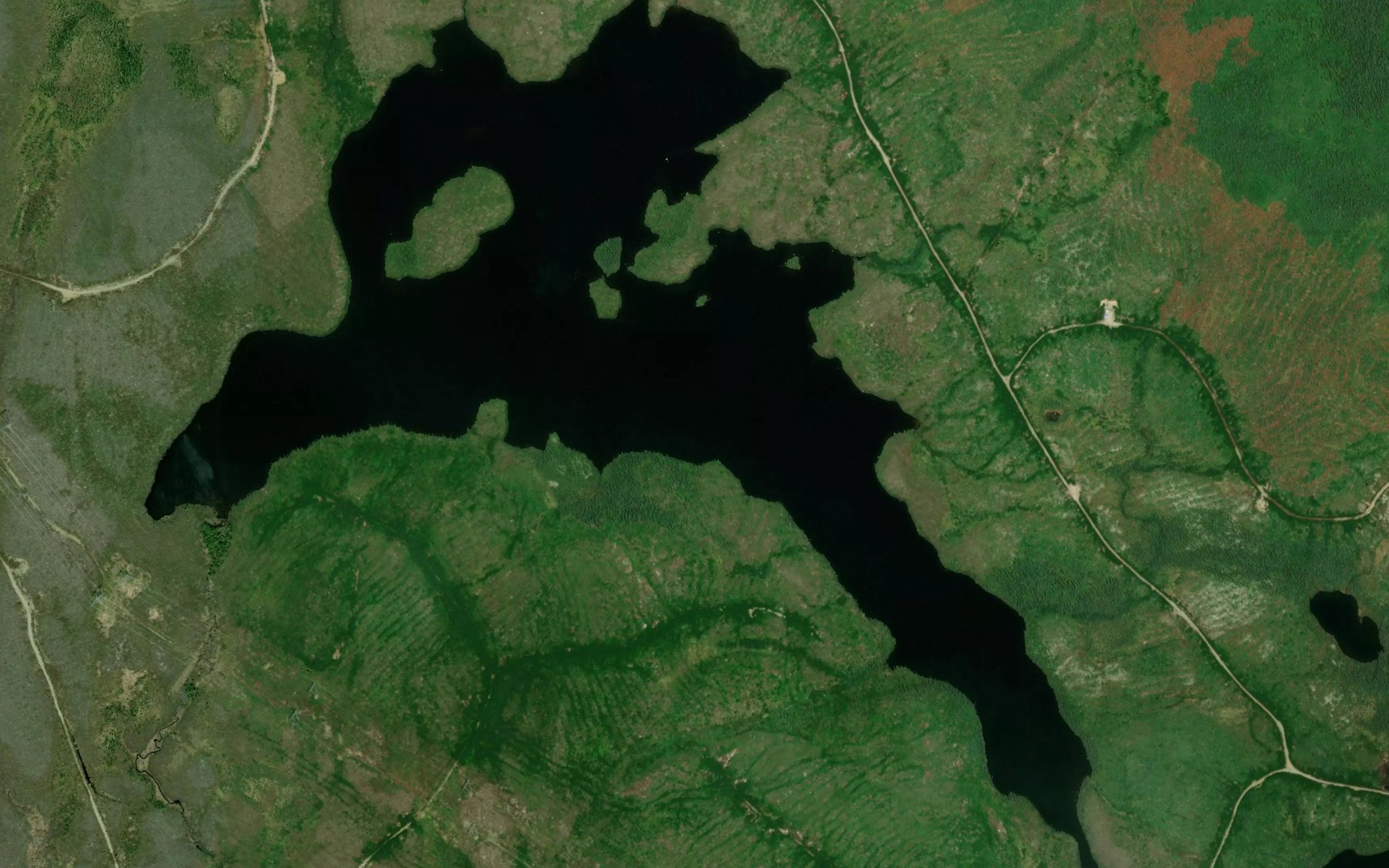 Satellite map of the Lac de l'Auberge