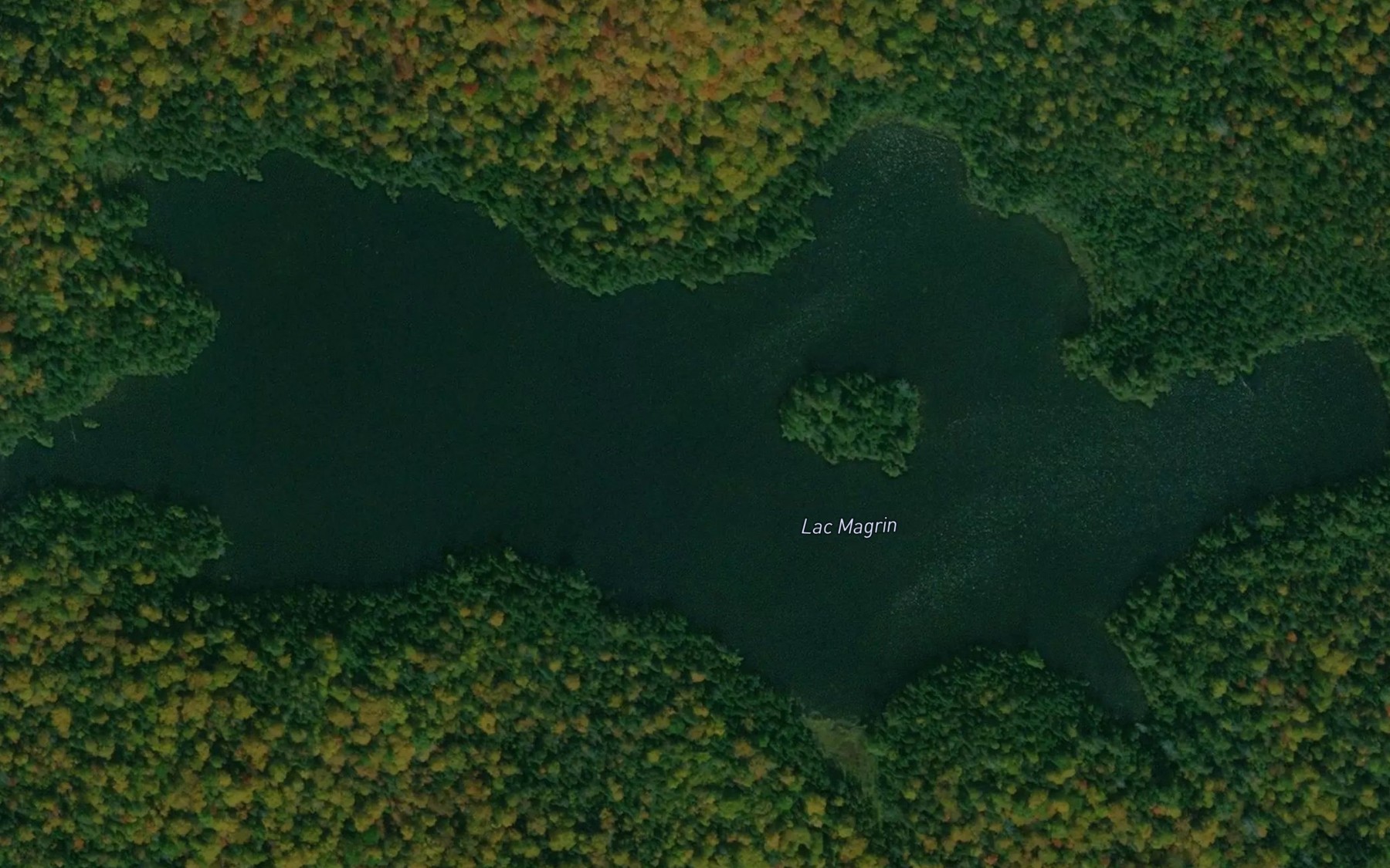 Satellite map of the Lac Magrin