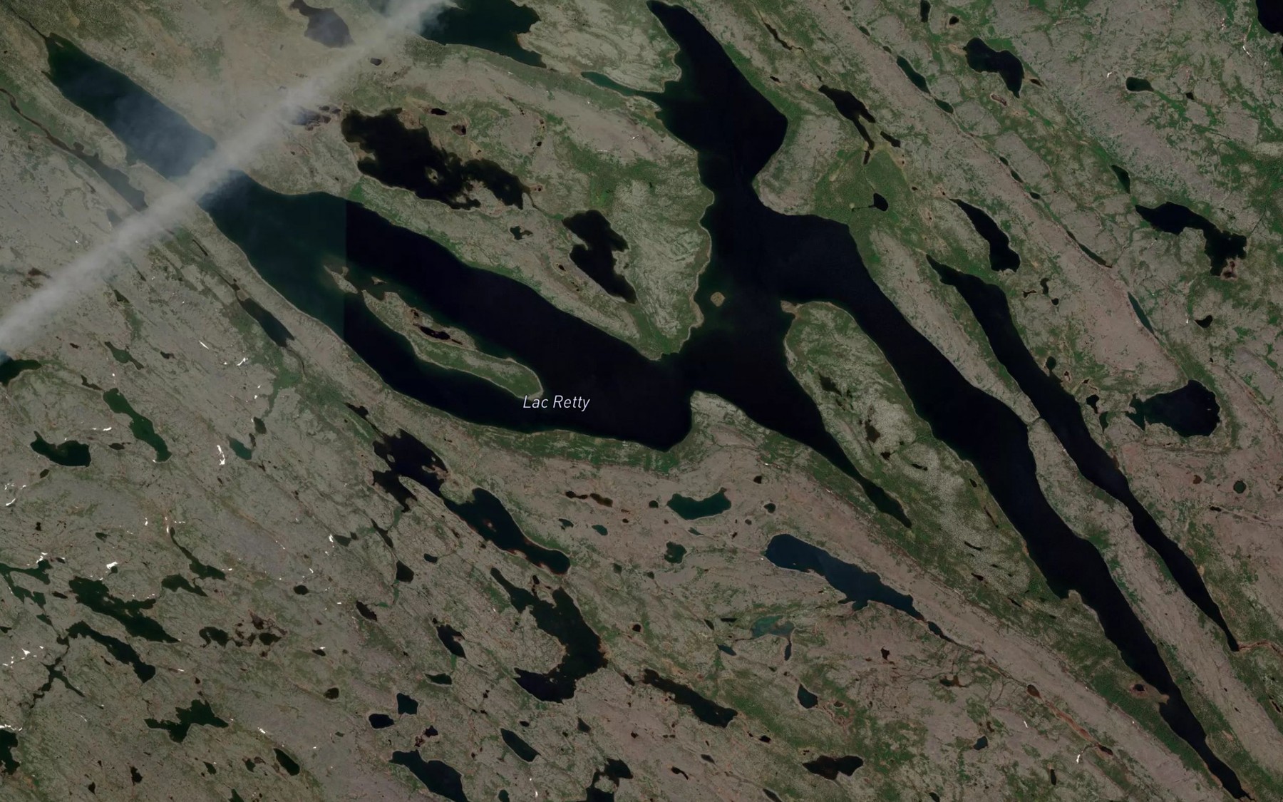 Satellite map of the Lac Retty
