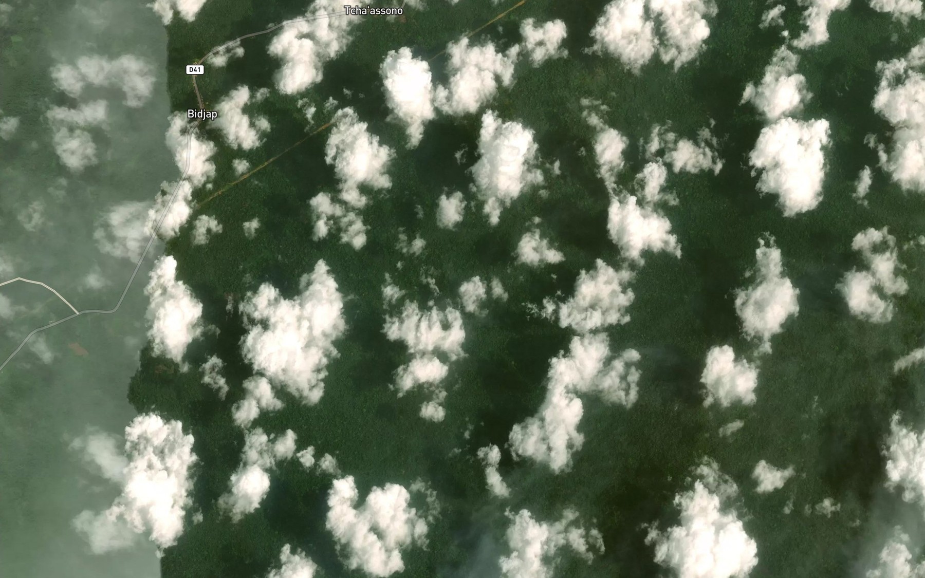 Satellite map of the Boumbano