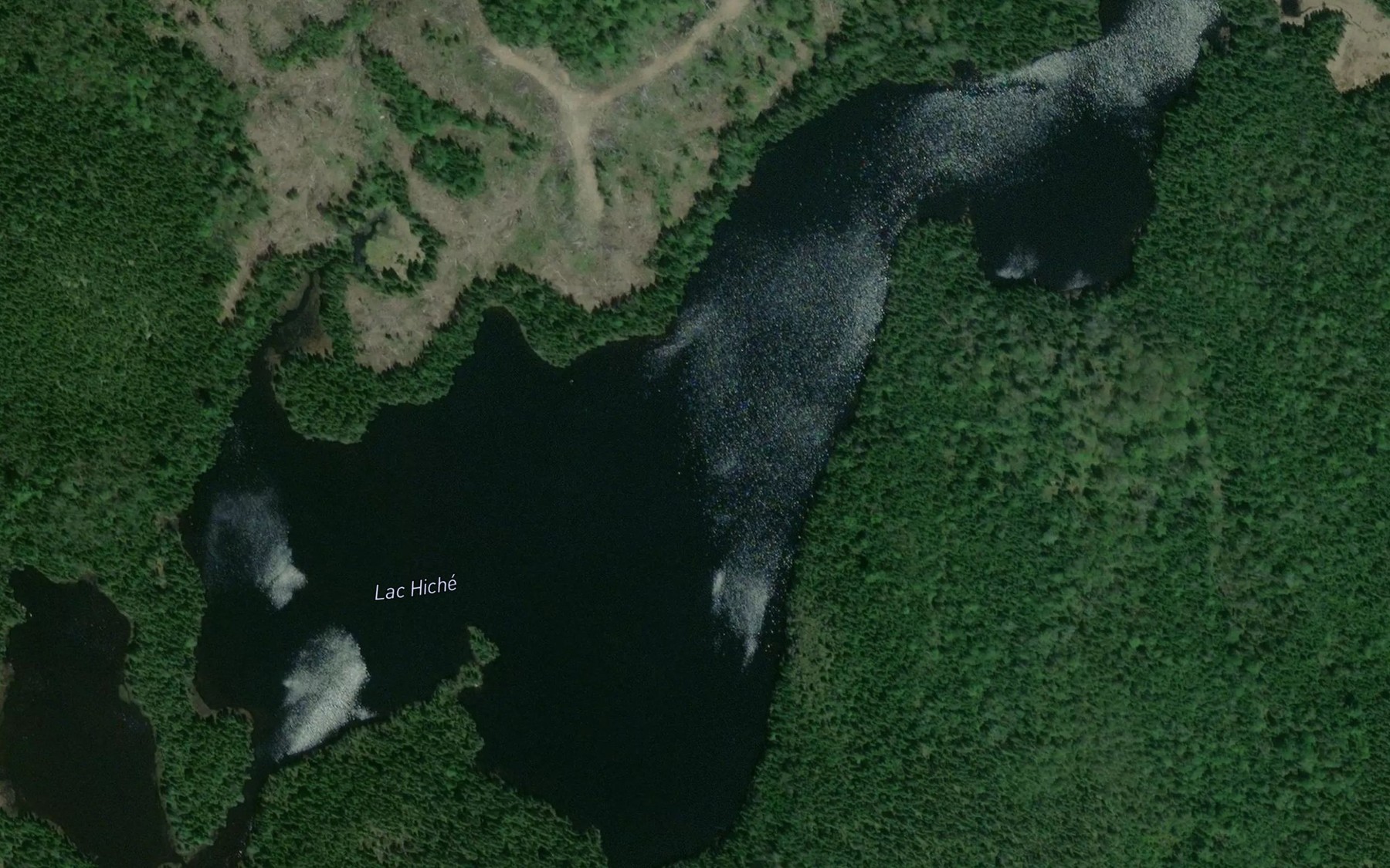 Satellite map of the Lac Hiche
