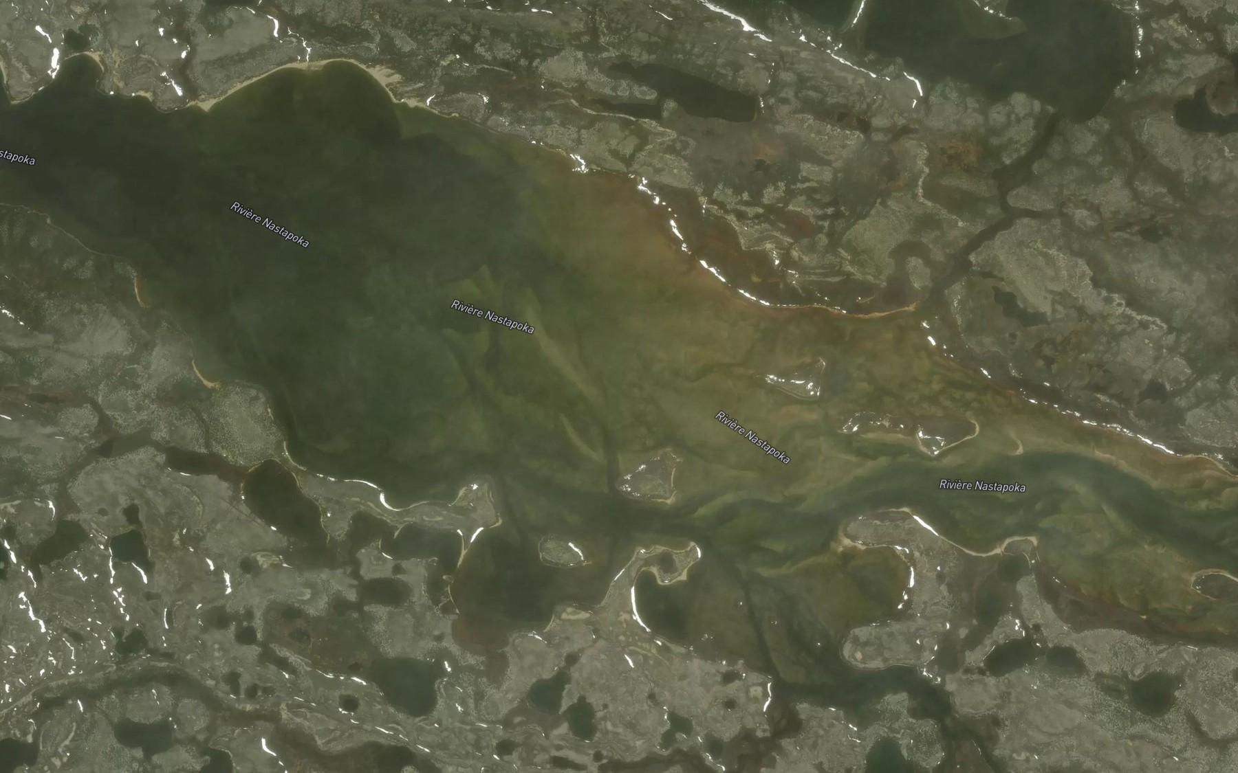 Satellite map of the Lac Natwakupaw