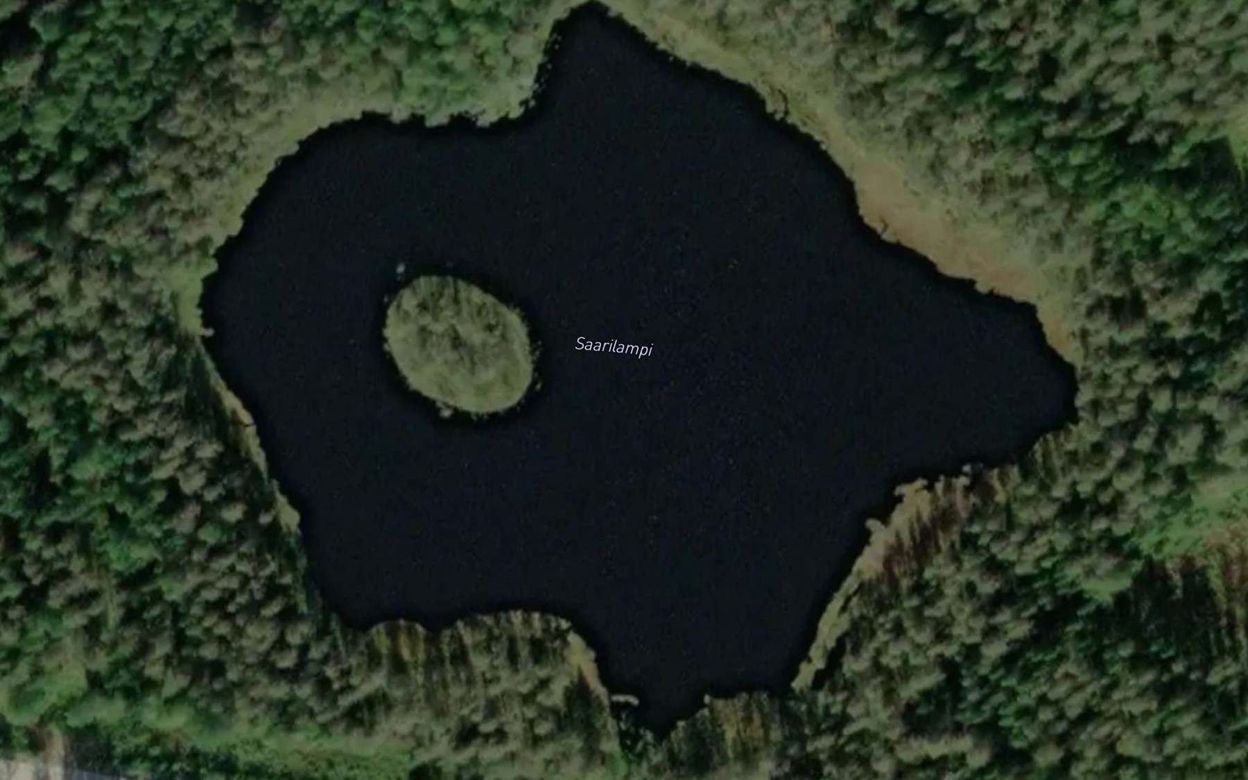 Satellite map of the Saarilampi