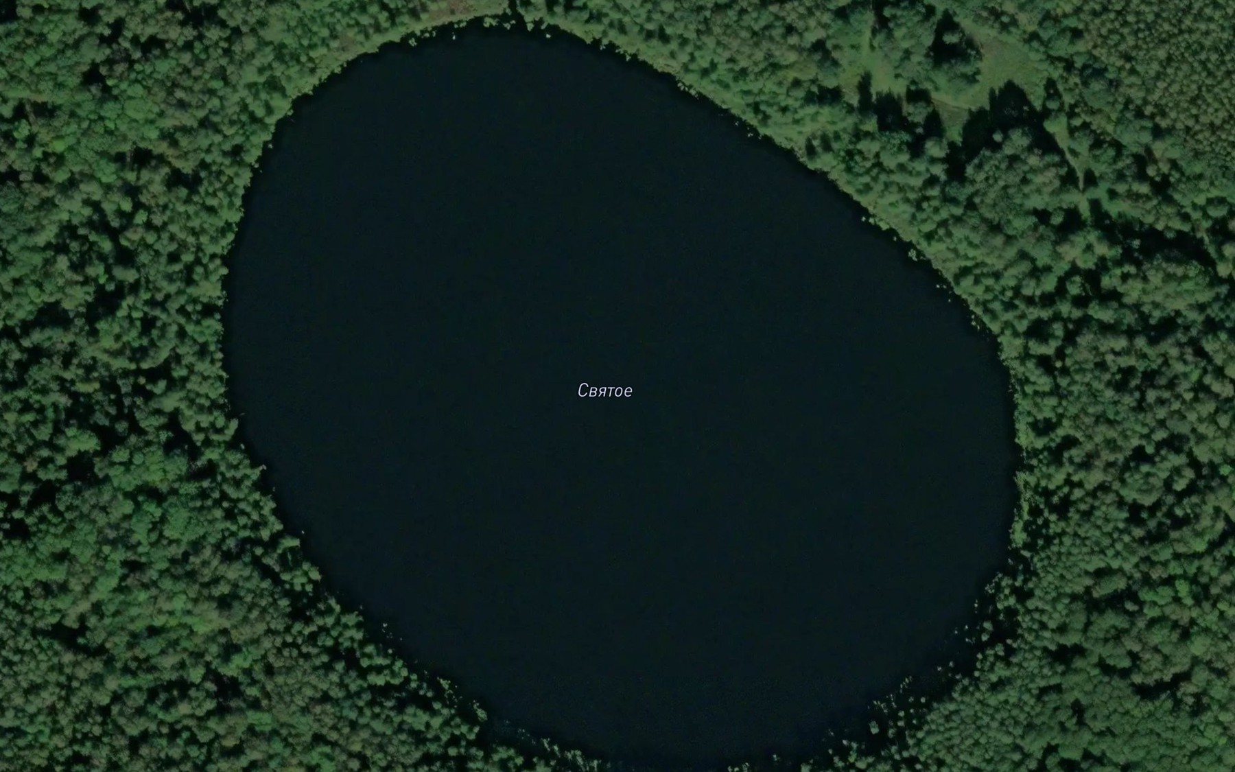 Satellite map of the Ozero Svyatoye