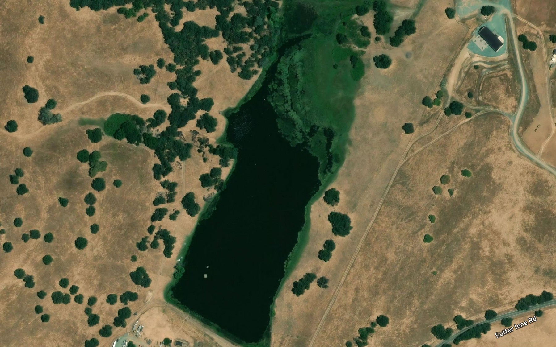 Satellite map of the Goffinet Reservoir