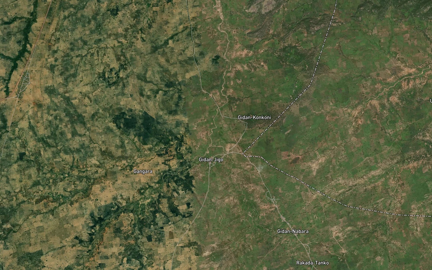 Satellite map of the River Keshi