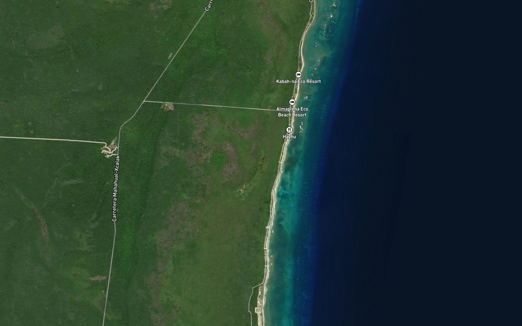 Satellite map of the Laguna Kanailach