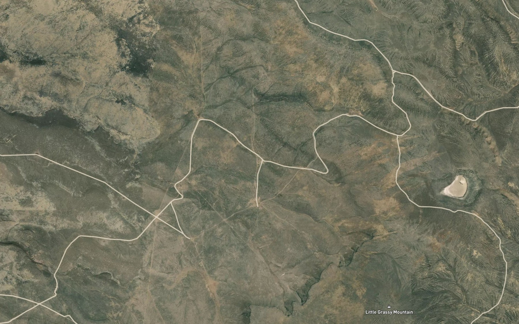 Satellite map of the Fretwell Reservoir