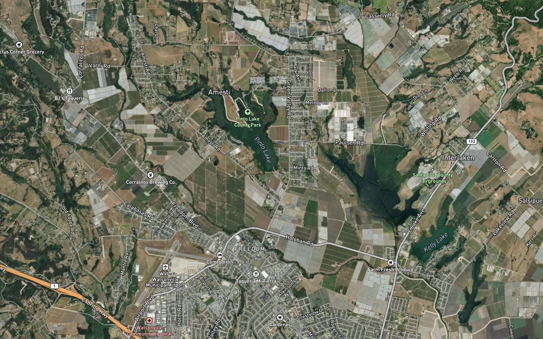 Satellite map of the Spot 2