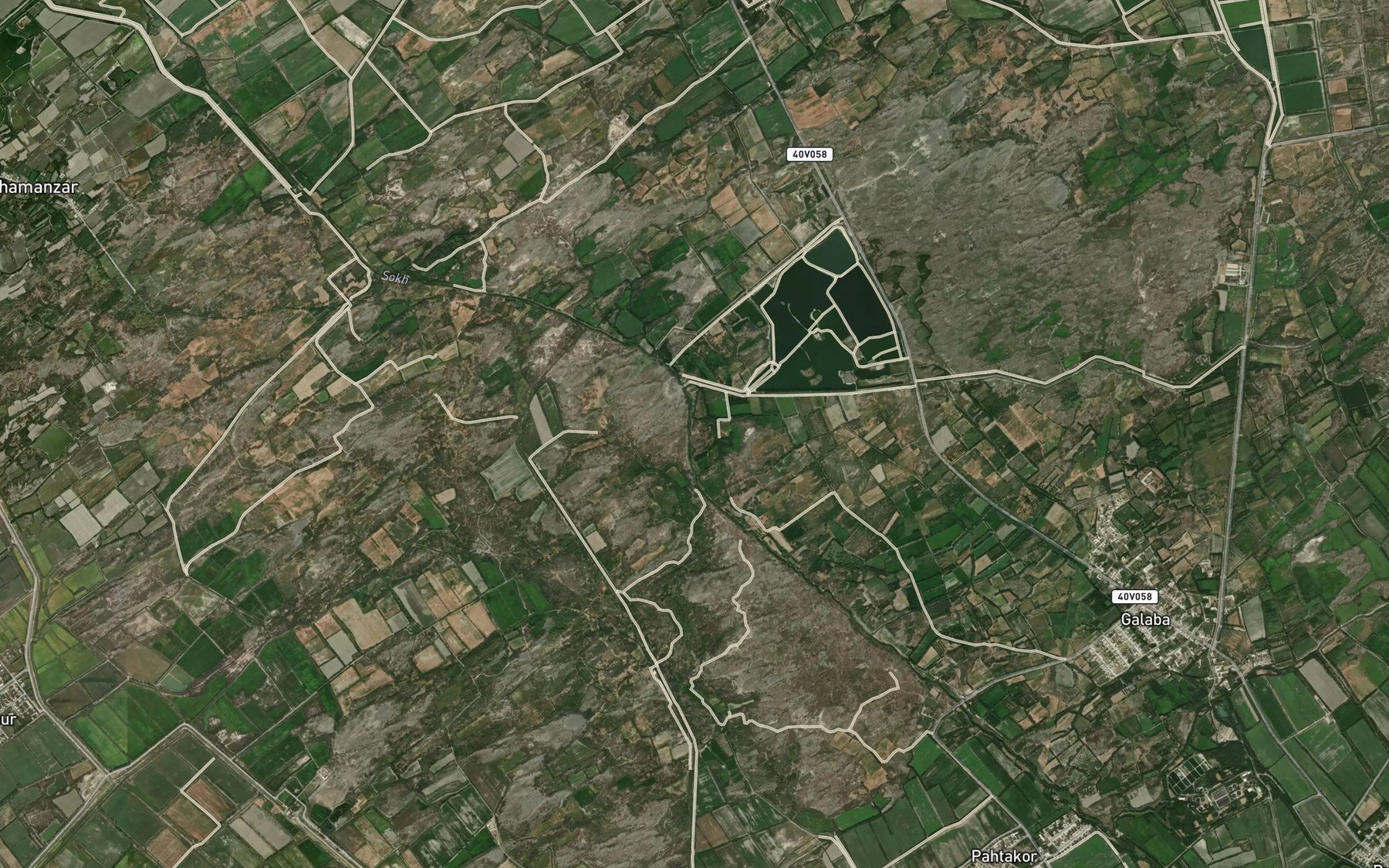 Satellite map of the Naymansoy