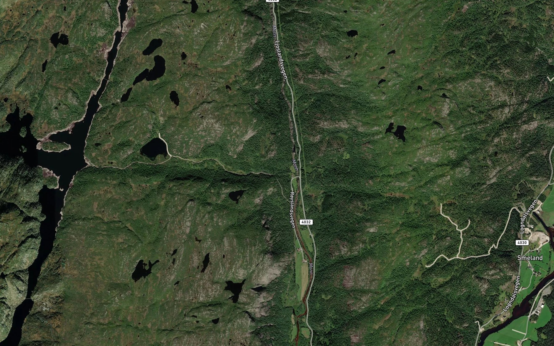 Satellite map of the Royslandsbekken
