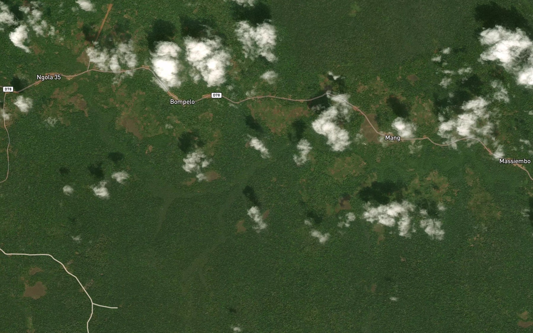 Satellite map of the Melondo