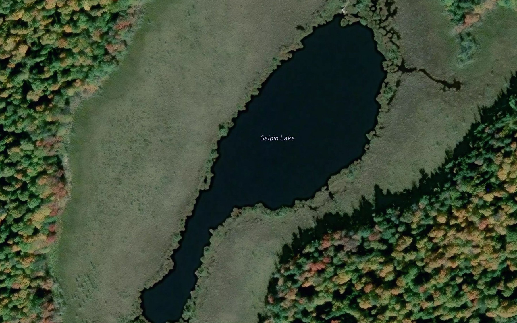 Satellite map of the Galpin Lake