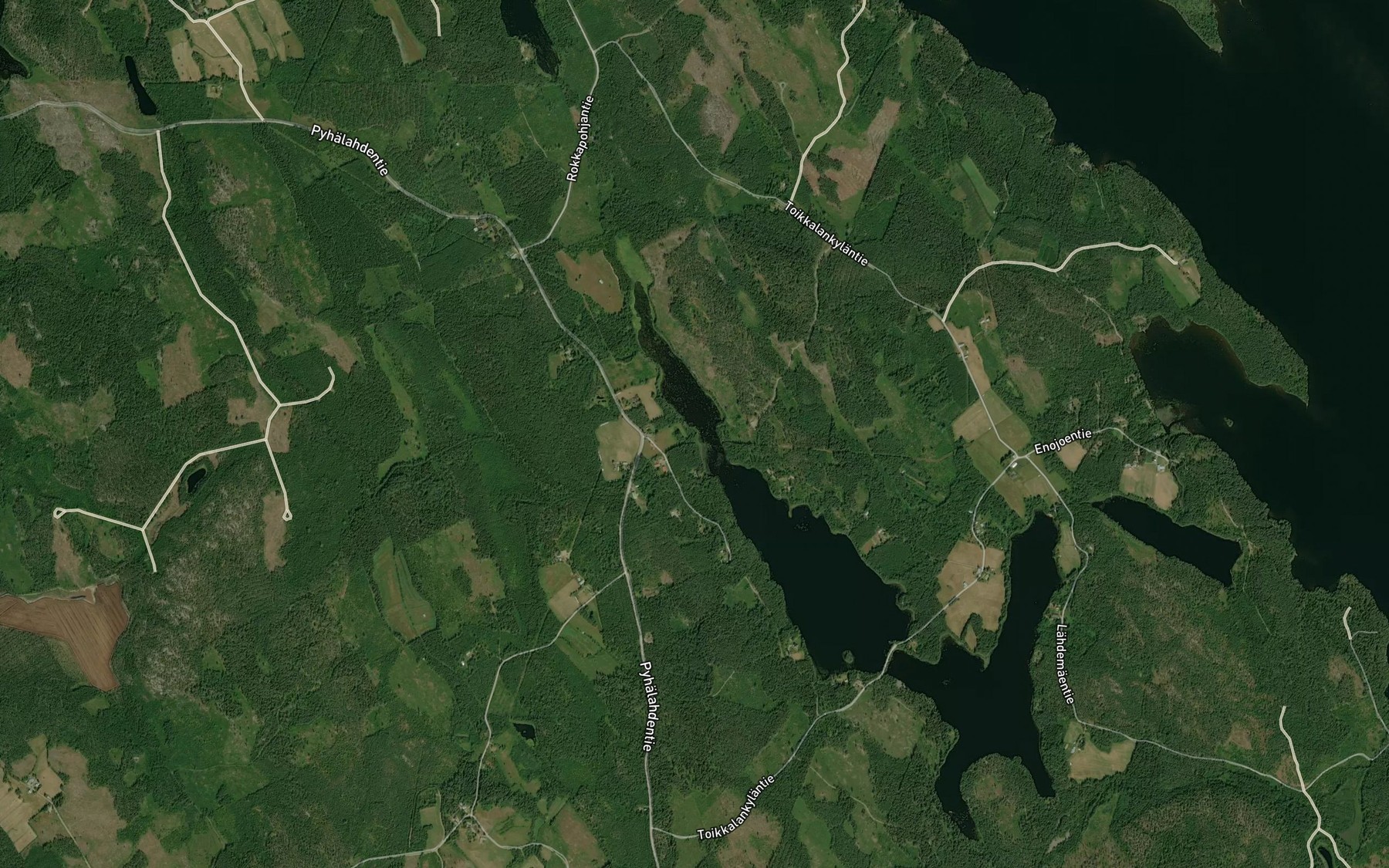 Satellite map of the Koulunjoki