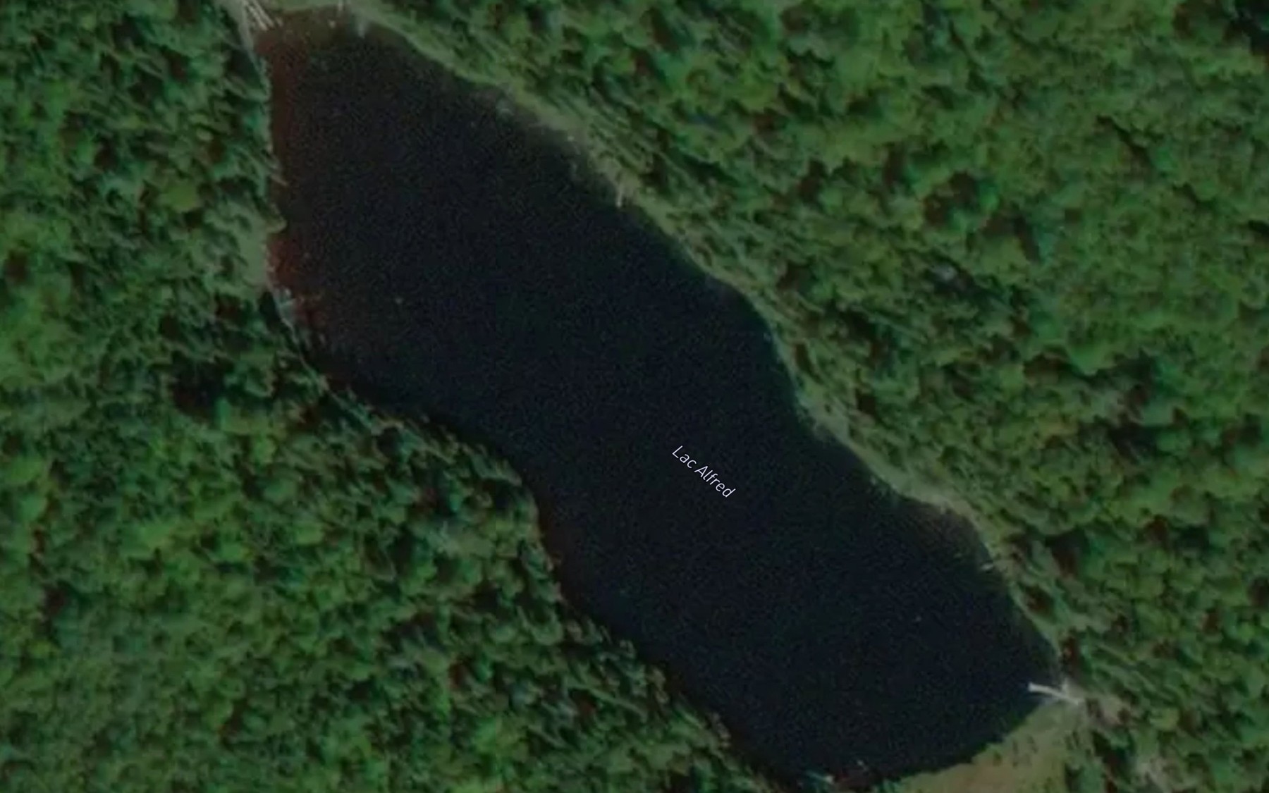Satellite map of the Lac Alfred