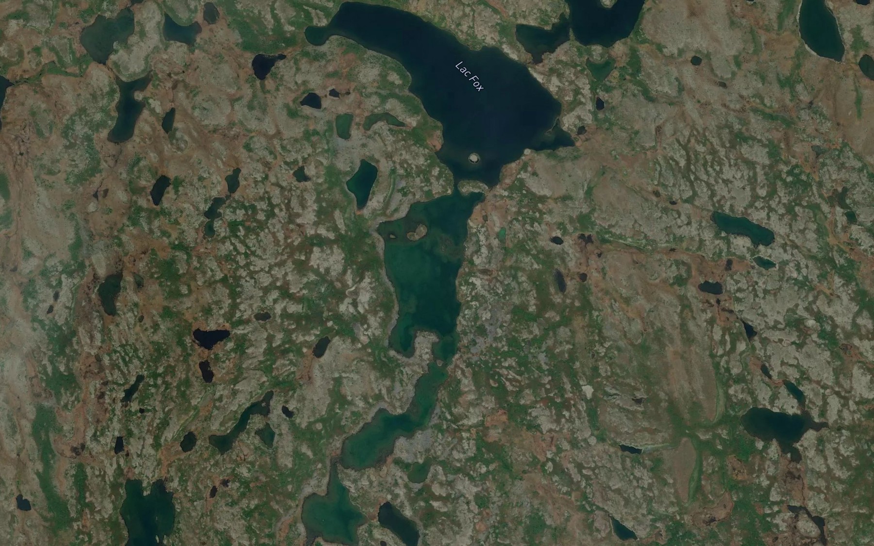 Satellite map of the Lac Fox