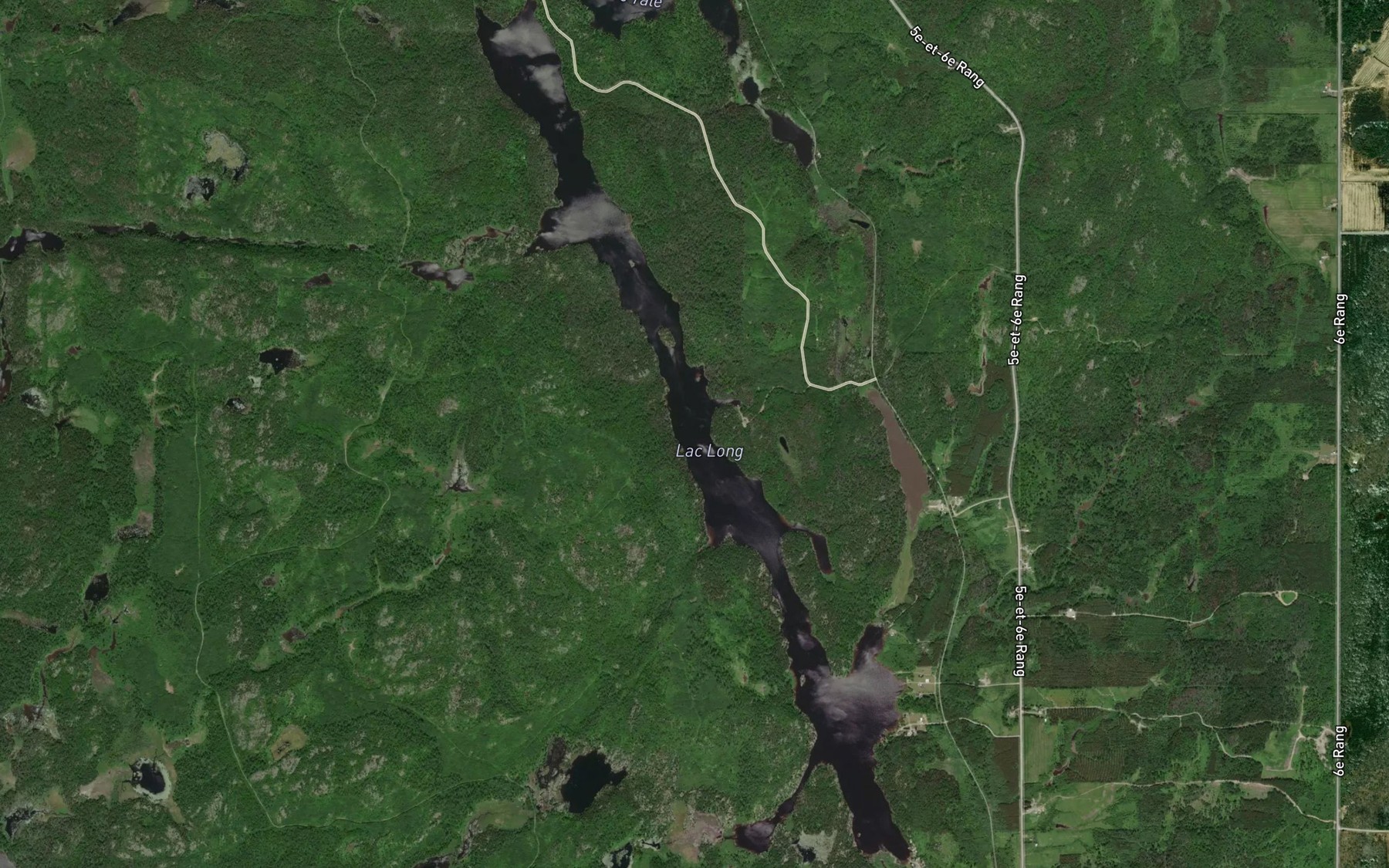 Satellite map of the Lac Long