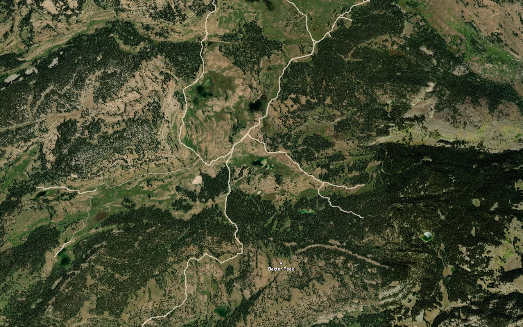 Satellite map of the Gallagher Lake