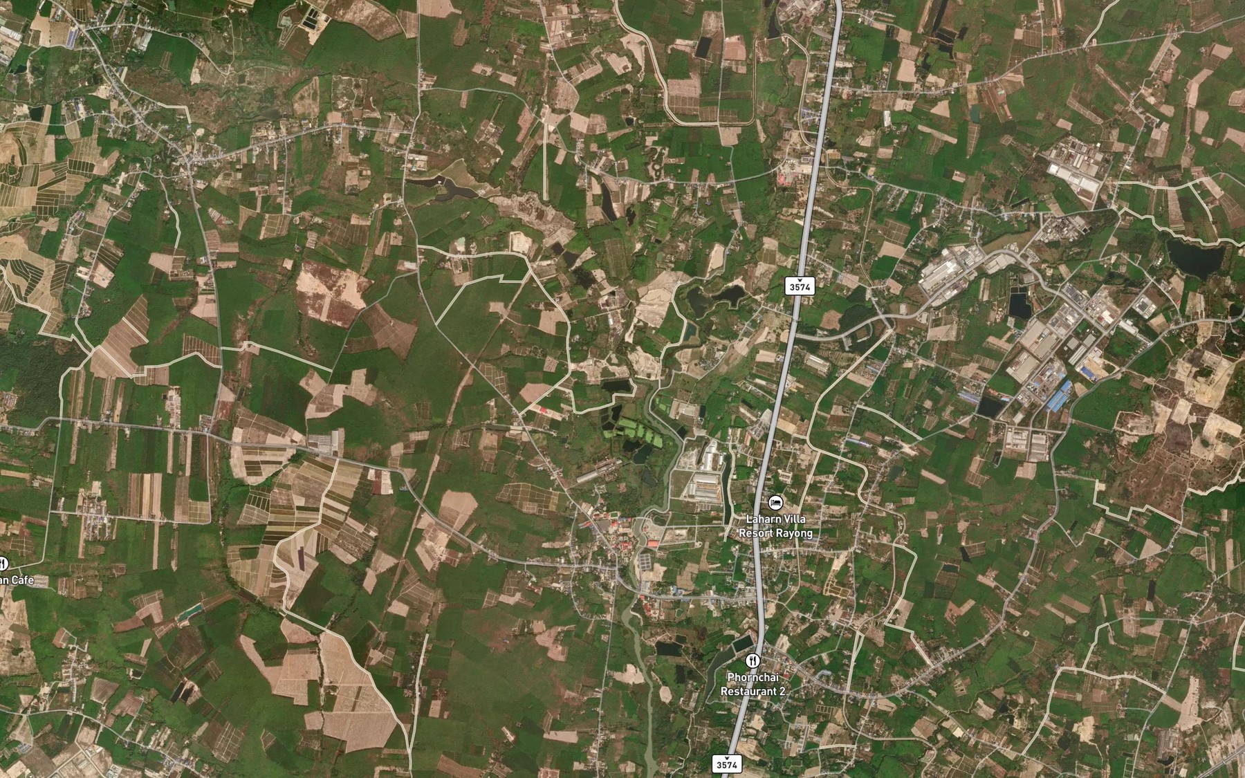 Satellite map of the Khlong Nong Pla Lai
