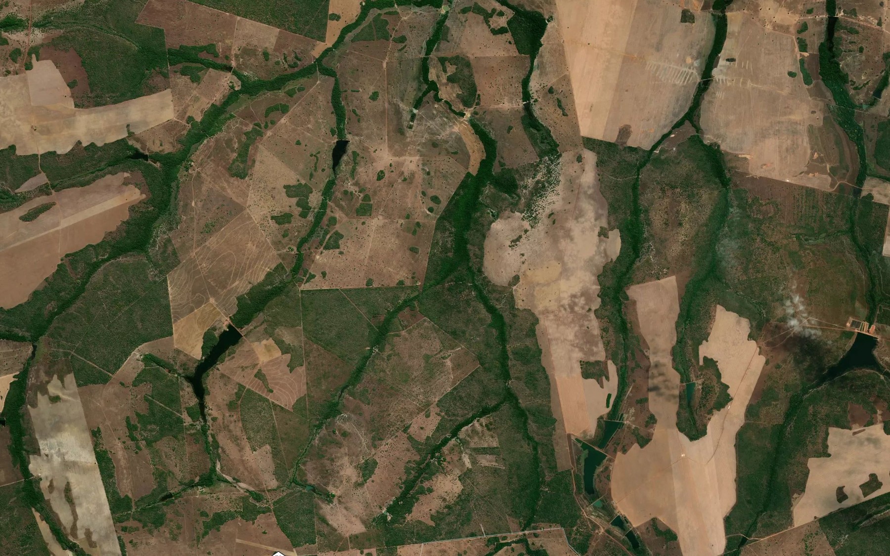Satellite map of the Corrego de Pedra