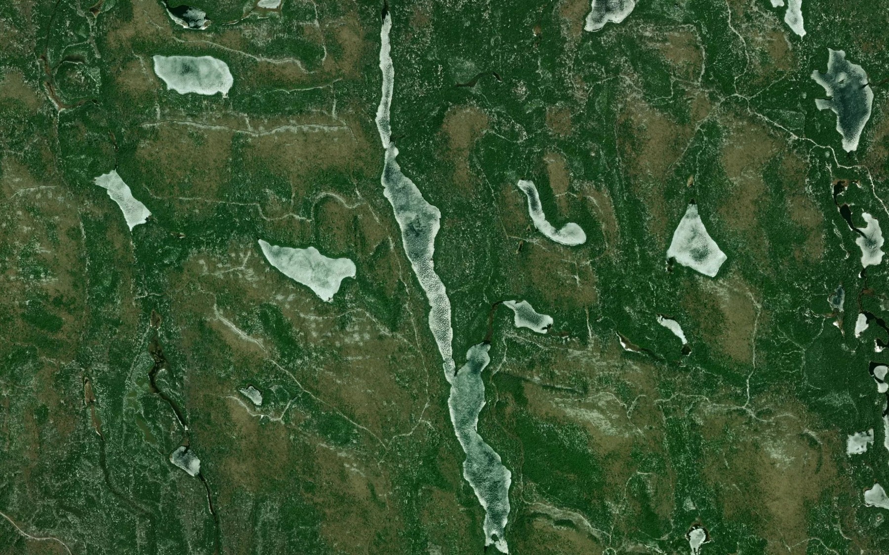 Satellite map of the Lac Sabatier