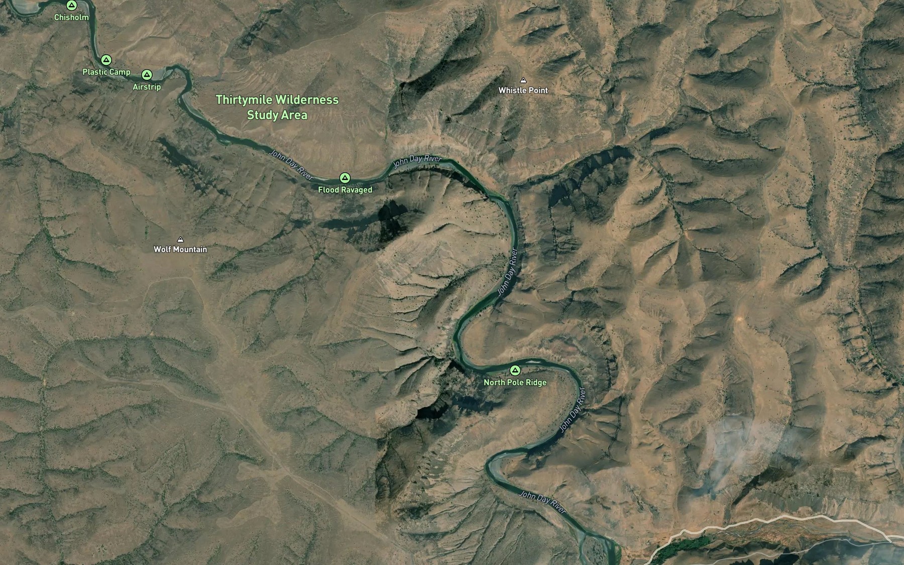 Satellite map of the Schilling Spring