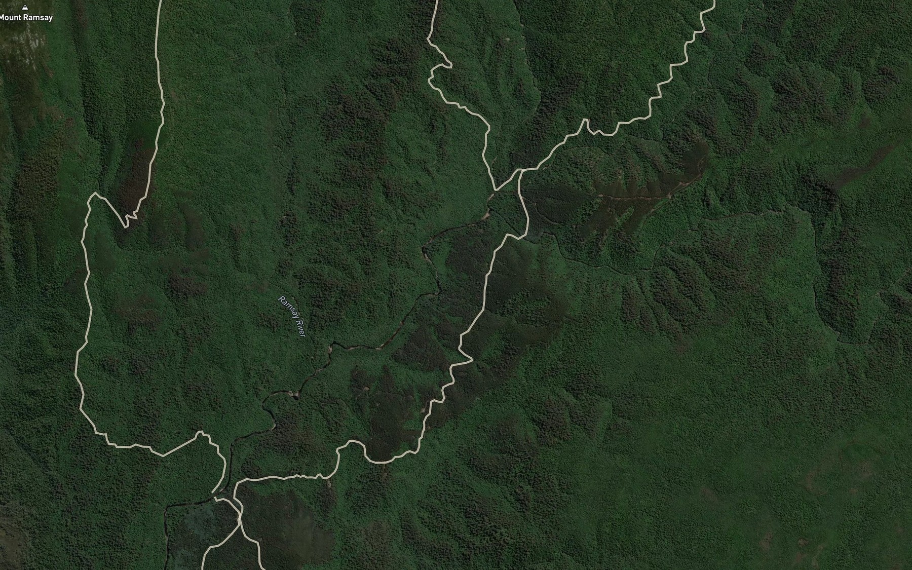 Satellite map of the Hatfield River