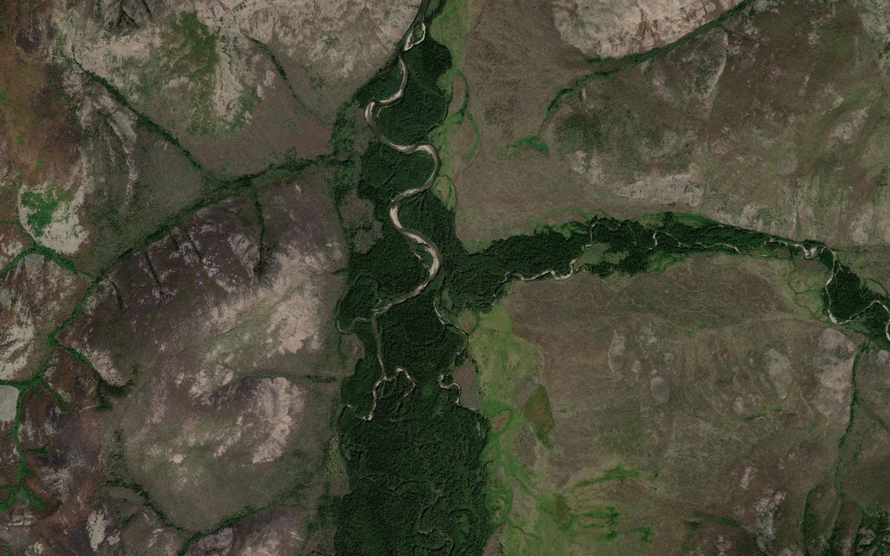 Satellite map of the Dzhyubkogu