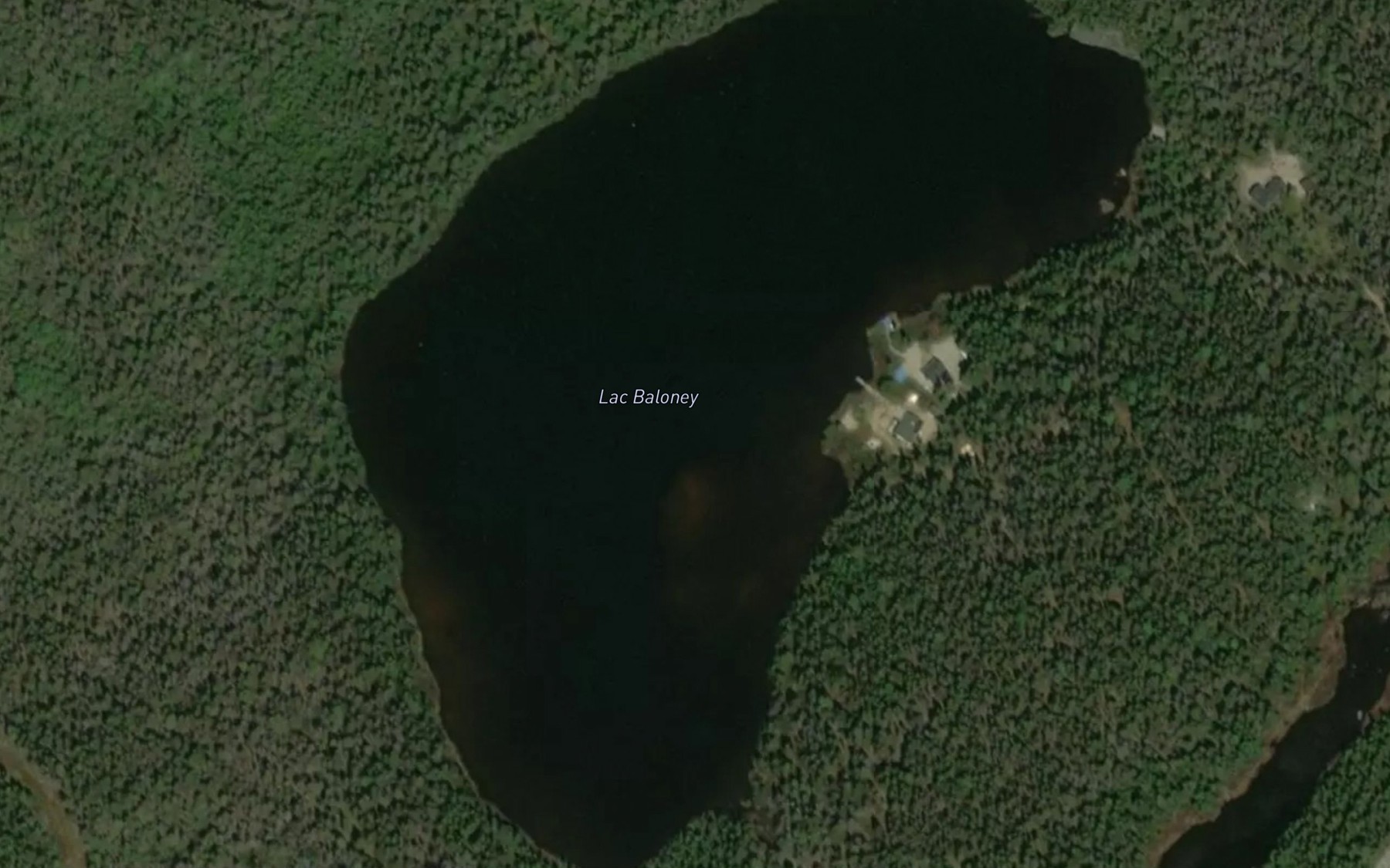 Satellite map of the Lac Baloney