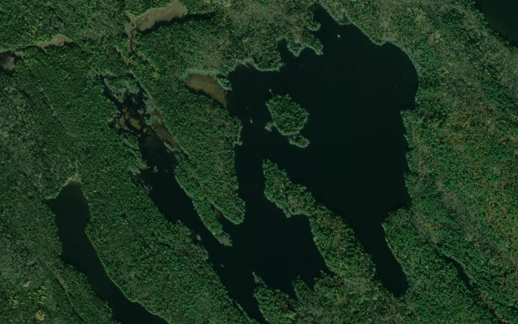 Satellite map of the Lac Ragged