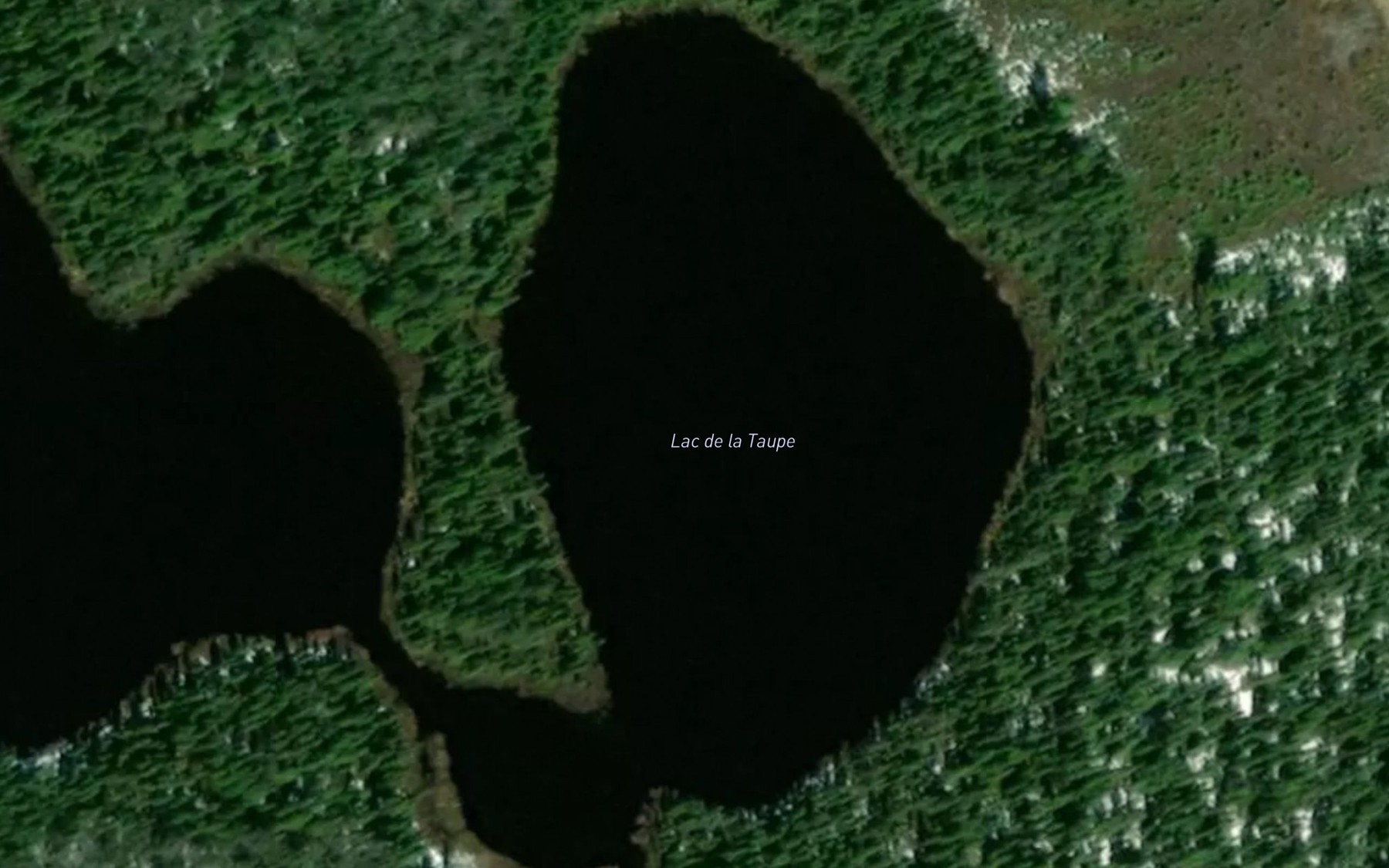 Satellite map of the Lac de la Taupe