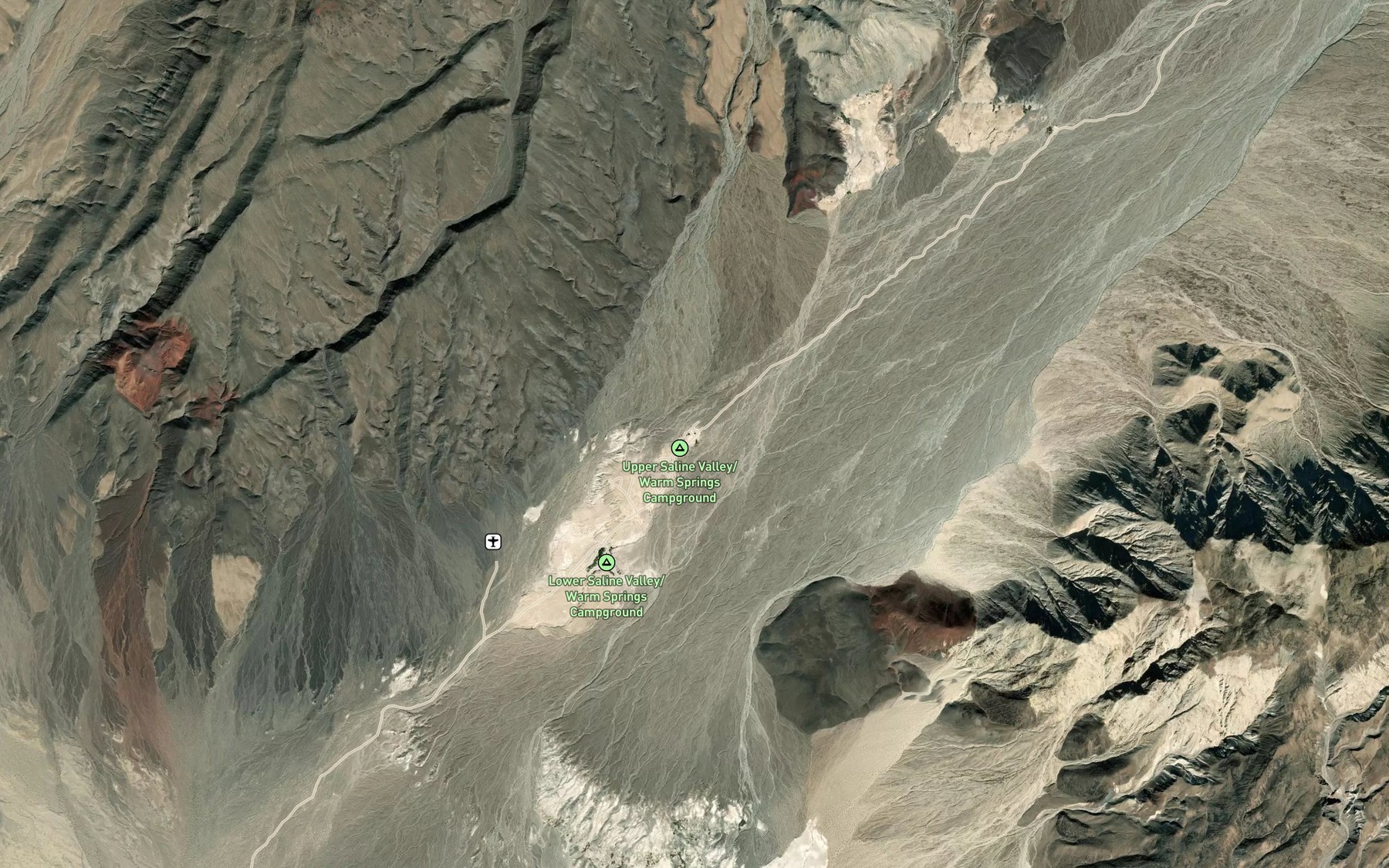 Satellite map of the Palm Spring